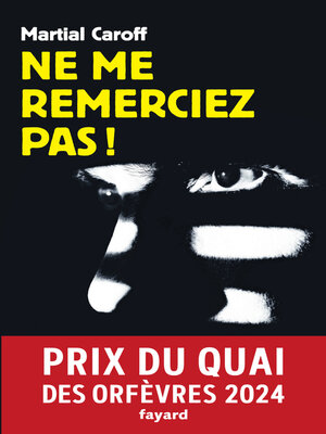 cover image of Ne me remerciez pas !
